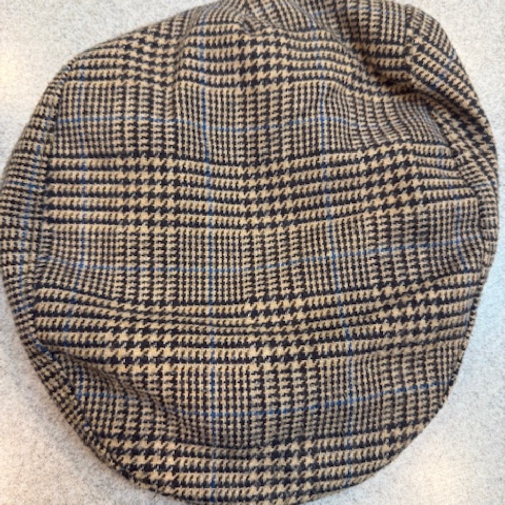 COUNTRY GENTLEMAN 1970’s Vintage DRIVING Newsboy Cap PURE WOOL 7 3/8